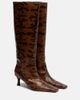 Proenza Schouler Proenza Schouler Snake-effect leather knee-high boots - 1