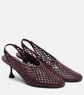 Proenza Schouler Proenza Schouler Tee 60 perforated leather slingback pumps