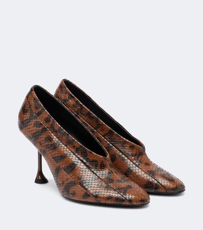 Proenza Schouler Proenza Schouler Tee snake-effect leather pumps