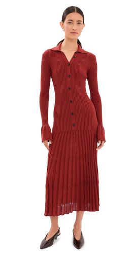 Proenza Schouler Proenza Schouler Textured Rosario Dress Rust