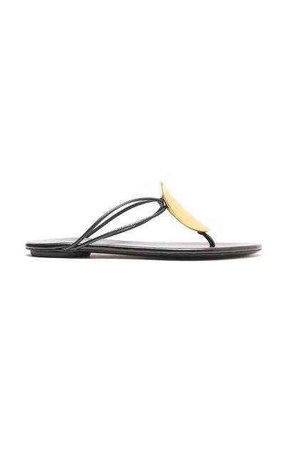 Proenza Schouler Proenza Schouler Uma Hardware Flat Sandals Black IT 36