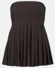 Proenza Schouler Proenza Schouler White Label Avine pleated peplum cotton top - 1
