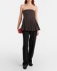 Proenza Schouler Proenza Schouler White Label Avine pleated peplum cotton top - 5