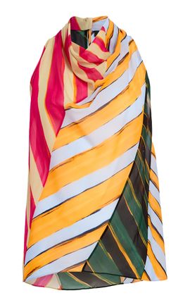 Proenza Schouler Proenza Schouler Zaha Printed SilkBlend Top