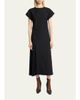 Proenza Schouler Ria Cap-Sleeve Pleated Panel Midi Dress - 2