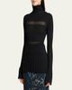 Proenza Schouler Rosario Striped Merino Wool Rib Turtleneck Sweater - 4