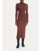 Proenza Schouler Roux Long-Sleeve Silk-Blend Rib Midi Dress - 2