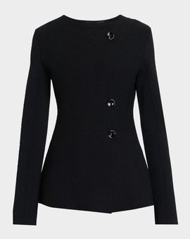 Proenza Schouler Sukki Boucle Collarless Jacket