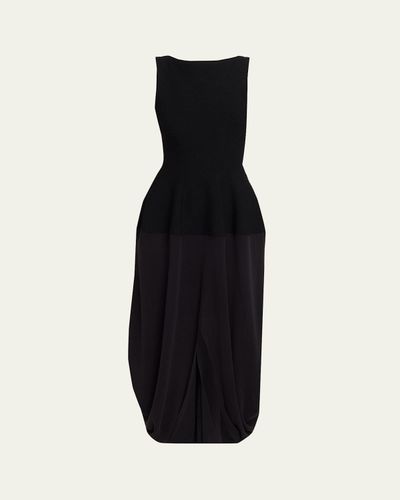Proenza Schouler Sukki Sleeveless Draped Cocoon Midi Dress