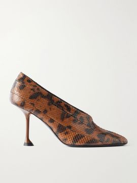 PROENZA SCHOULER Tee 85 snake-effect leather pumps