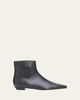 Proenza Schouler Trap Flat Leather Ankle Boots - 1