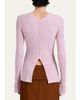 Proenza Schouler Valeria Cashmere Rib V-Neck Cardigan - 3