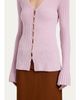 Proenza Schouler Valeria Cashmere Rib V-Neck Cardigan - 4