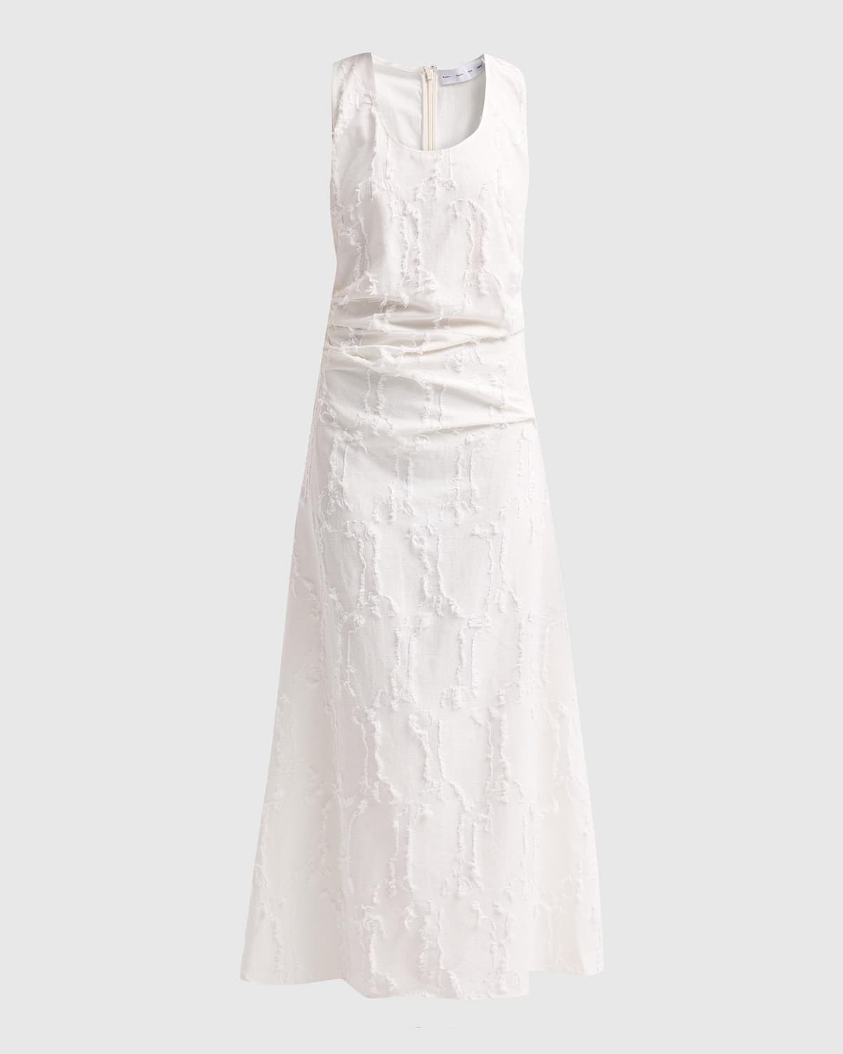 Proenza Schouler Violeta Gathered Jacquard Maxi Dress