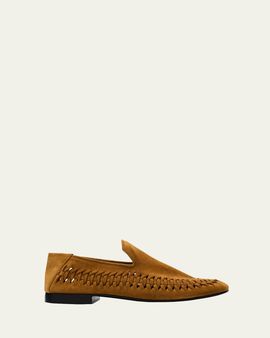 Proenza Schouler Whipstitch Suede Moccasin Loafers