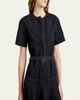 Proenza Schouler White Label Elizabeth Belted Midi Dress - 5