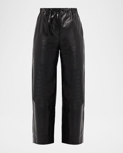 Proenza Schouler White Label Magnus Faux Leather Straight-Leg Pants