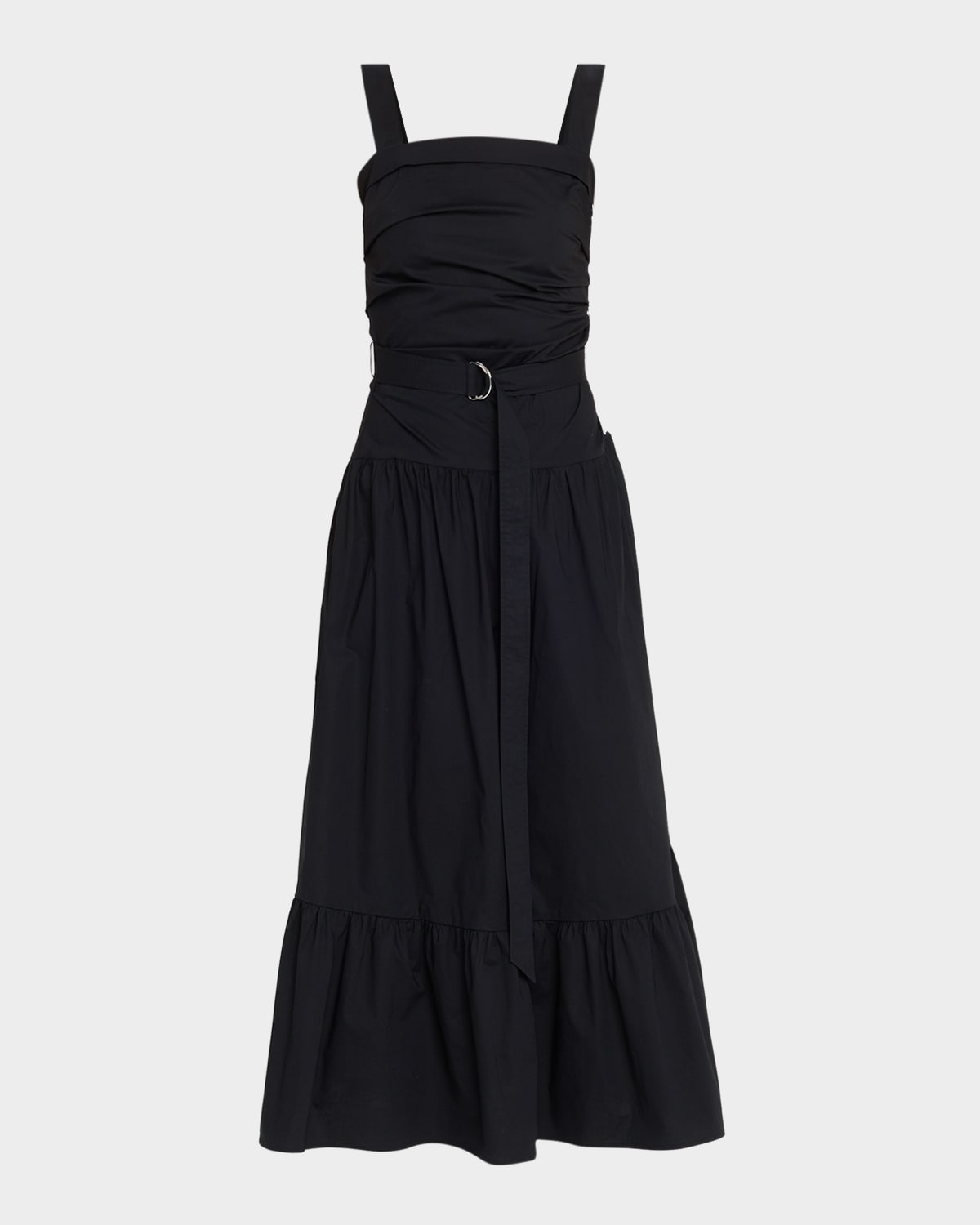 Proenza Schouler White Label Miranda Belted A-Line Maxi Dress