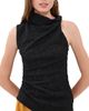Proenza Schouler White Label Proenza Schouler White Label Circe Top In Stretch Lace Black - 1