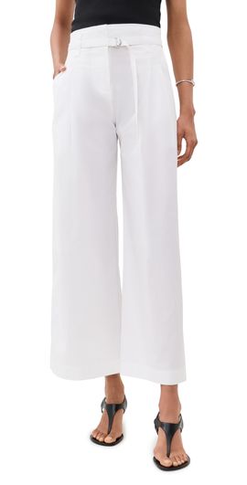 Proenza Schouler White Label Proenza Schouler White Label Cropped Raver Pants In Poplin White