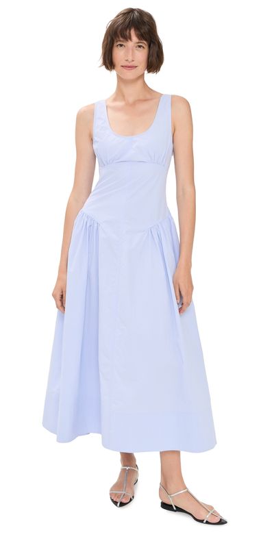 Proenza Schouler White Label Proenza Schouler White Label Kendall Dress in Tech Cotton Sky