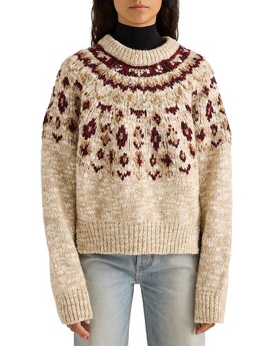 Proenza Schouler White Label Proenza Schouler White Label Lizzie Crewneck Fair Isle Sweater