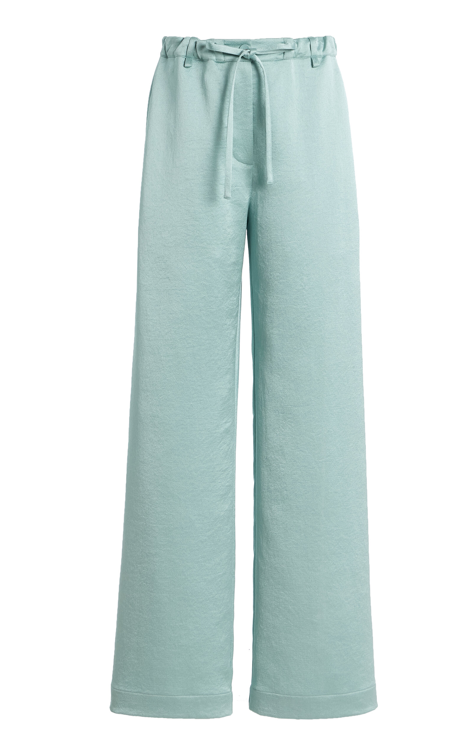 Proenza Schouler White Label Proenza Schouler White Label Magnus Crinkled Crepe Pants Blue