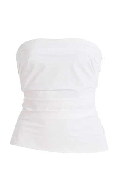 Proenza Schouler White Label Proenza Schouler White Label Maisy Strapless Poplin Top
