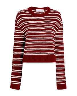 Proenza Schouler White Label Proenza Schouler White Label Pandora Striped Long Sleeve Sweater