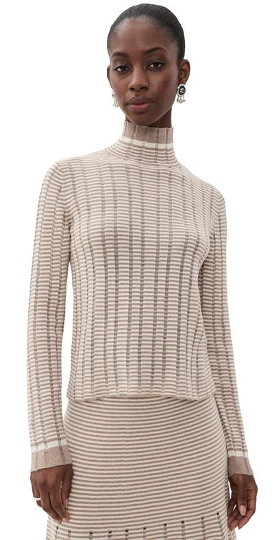 Proenza Schouler White Label Proenza Schouler White Label Stina Turtleneck Bronze/Cream