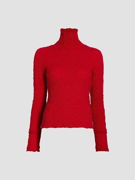 Proenza Schouler White Label Proenza Schouler White Label Women's Harriet Stretch Jacquard Turtleneck Top