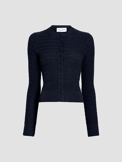 Proenza Schouler White Label Proenza Schouler White Label Women's Marci Cable-Knit Crewneck Cardigan