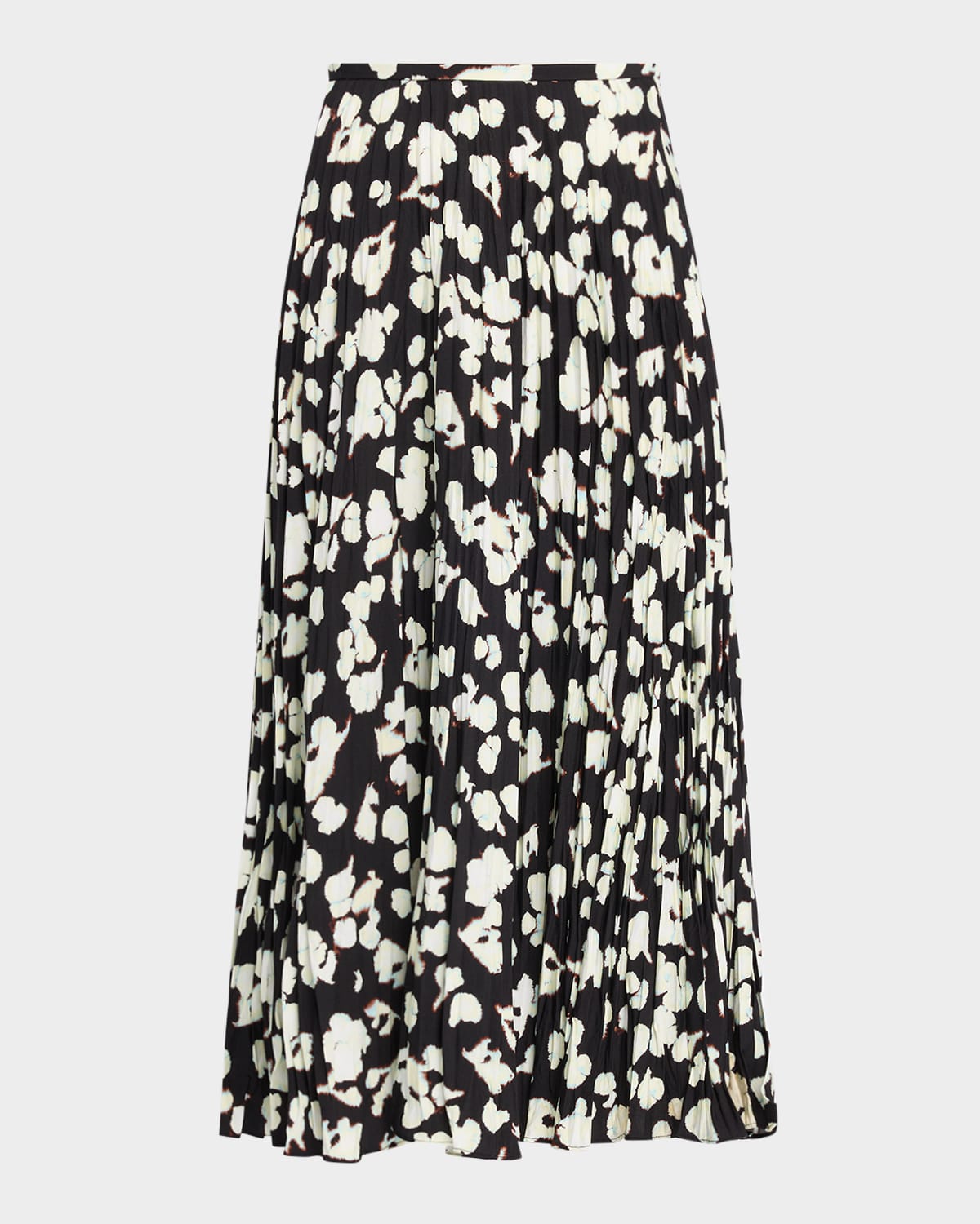 Proenza Schouler White Label Runa Pleated Floral Midi Skirt