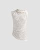 Proenza Schouler White Label Women's Circe Draped Floral Cotton-Blend Top - 1
