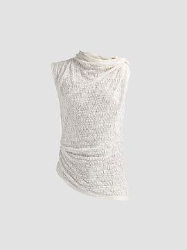 Proenza Schouler White Label Women's Circe Draped Floral Cotton-Blend Top