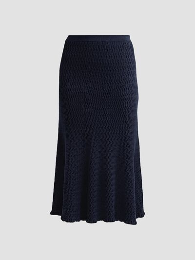 Proenza Schouler White Label Women's Magnolia Cable-Knit Midi Skirt