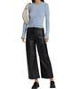 Proenza Schouler White Label Women's Nappa Leather Wide-Leg Culottes - 2