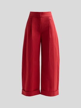 Proenza Schouler White Label Women's Talla Cotton-Blend Wide-Leg Pants