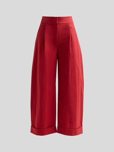 Proenza Schouler White Label Women's Talla Cotton-Blend Wide-Leg Pants