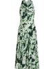 Proenza Schouler Women's Adelide Printed Drape Midi-Dress - 1