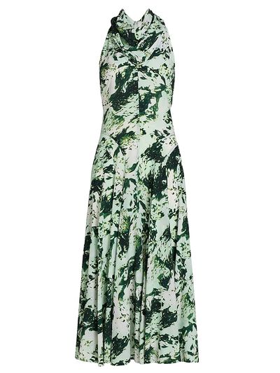 Proenza Schouler Women's Adelide Printed Drape Midi-Dress