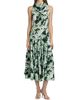 Proenza Schouler Women's Adelide Printed Drape Midi-Dress - 3