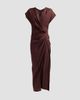 Proenza Schouler Women's Bettina Linen-Blend Draped Midi-Dress - 1