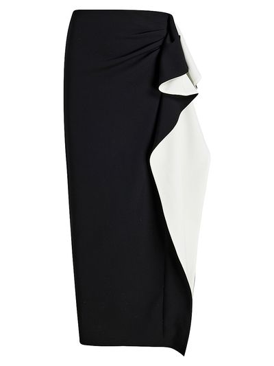 Proenza Schouler Women's Cella Ruffled Crepe Maxi Skirt
