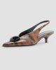 Proenza Schouler Women's Dome Slash 20MM Python-Embossed Leather Slingback Pumps - 2