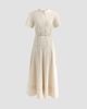 Proenza Schouler Women's Elizabeth Seamed Belted Midi Dress - 1