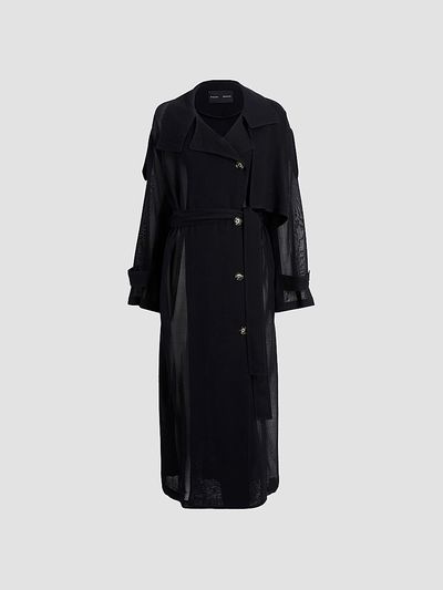 Proenza Schouler Women's Esha Sheer Wool Coat