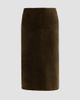 Proenza Schouler Women's Irine Suede Midi-Skirt - 6