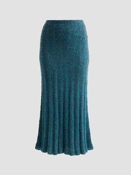 Proenza Schouler Women's Joelle Looped Mohair-Blend Midi Skirt