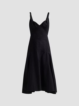 Proenza Schouler Women's Leo Cotton Poplin Midi-Dress